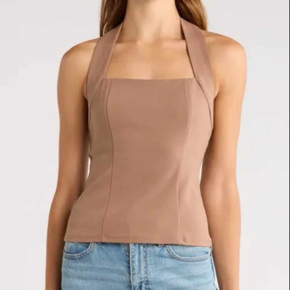Reformation Finnian Knit Top Halter Top Size 6
